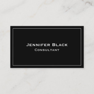 Design moderne noir et blanc   Carte de visite