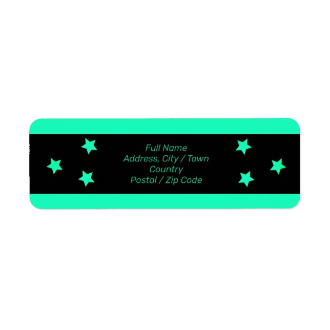 Design moderne turquoise (Devant)
