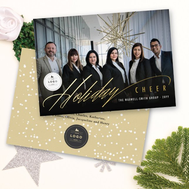 Design Moderne Vacances Cheer Moderne Photo Busine (Créateur téléchargé)