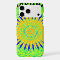 Design Motif africain en vert et en or