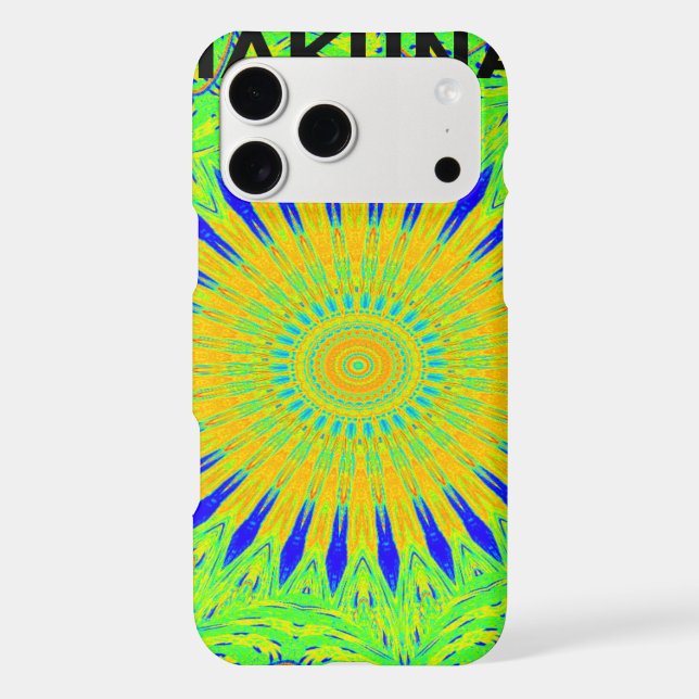 Design Motif africain en vert et en or (Verso)