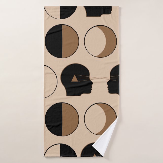 Design Motif sans joint céleste avec énergie humai (Serviette de bain)