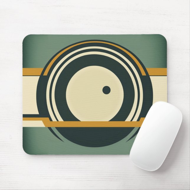 Design Mousepad - Retro 70s (With Mouse)