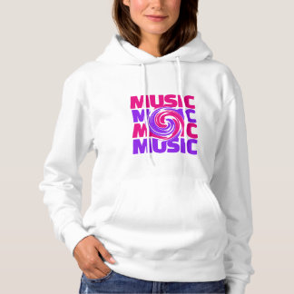 Design musical Sweat - shirt à capuche féminine