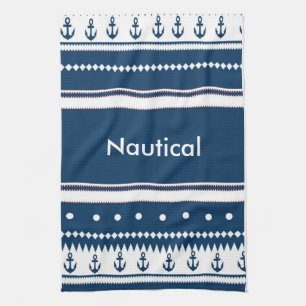 Design nautical kitchen towel