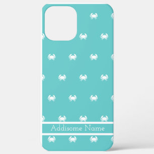 Design nautique avec crabe blanc sur Coque bleu Tu