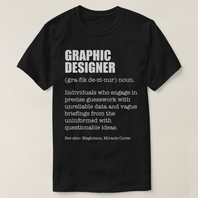 Design Ninja Graphic Designer Funny Dictionary Def T-Shirt (Design Front)