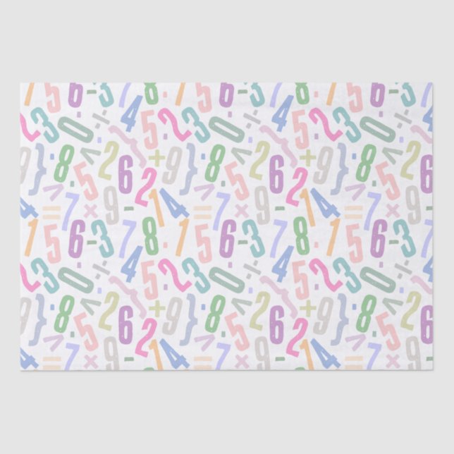 Design Number Pattern Tissue Paper (Front)