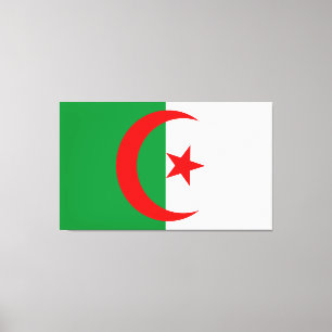 design of an algerian flag canvas print