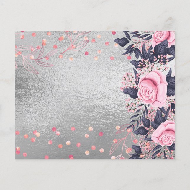 Design OWN Rosegold Metallic Event Business Flyer (Back)