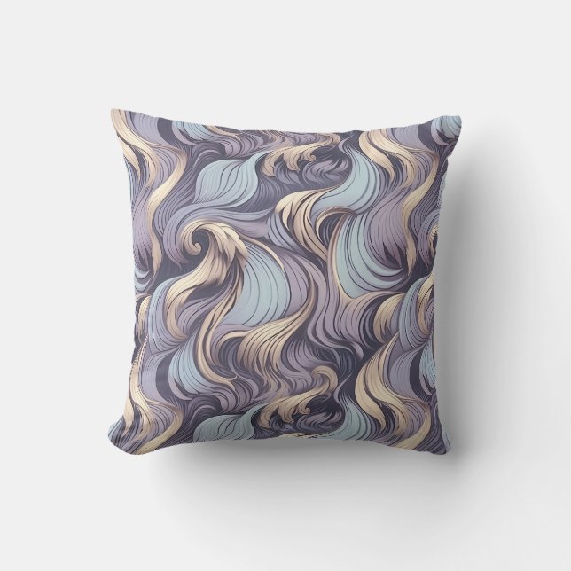 Design Pattern Throw Pillow (Front)