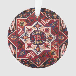 Design persian rouge et bleu