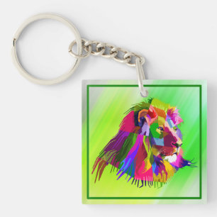 Design Pop Art Prismatique Tête de Lion-62502
