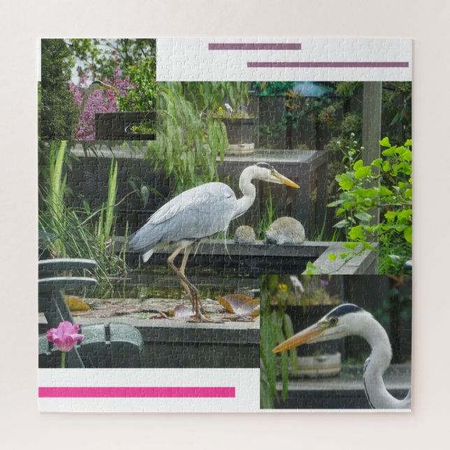 Design Puzzle: Grey Heron Jigsaw Puzzle (Vertical)
