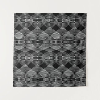 Design seamless monochrome lines textured pattern. tapestry