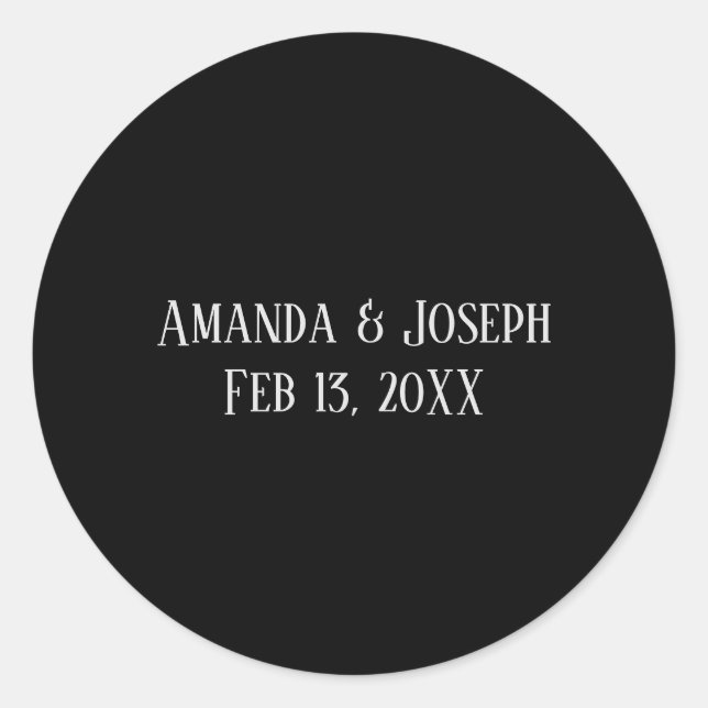 Design simple en noir et gris - Sticker circulaire (Devant)
