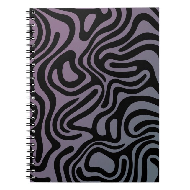 Design simple et élégant Carnet spiral abstrait (Devant)