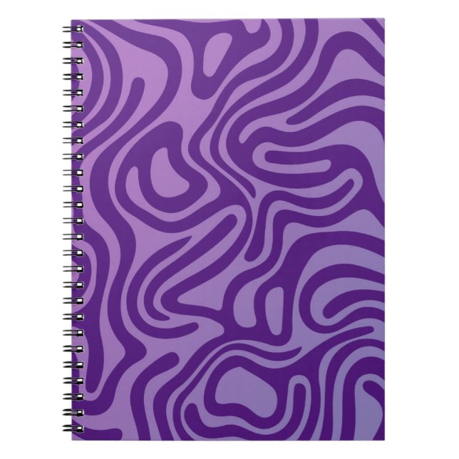 Design simple et élégant Carnet spiral abstrait (Devant)