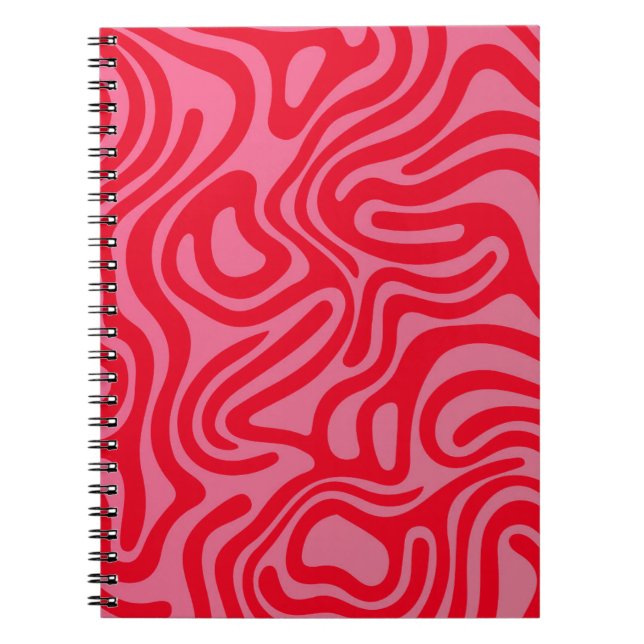 Design simple et élégant Carnet spiral abstrait (Devant)