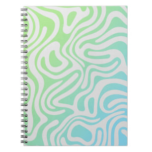 Design simple et élégant Carnet spiral abstrait