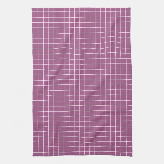 Design simple Plaid Carré Motif Serviettes de cuis (Vertical)