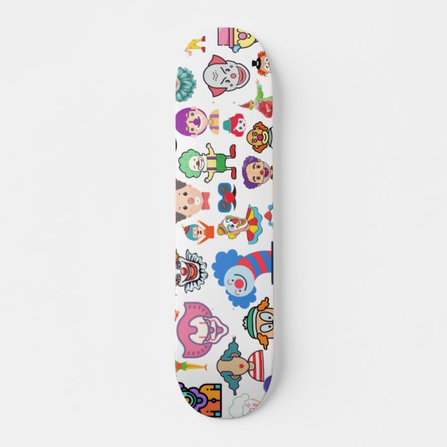 Design Skateboard Deck Clown Clowncore Weirdcore (Devant)