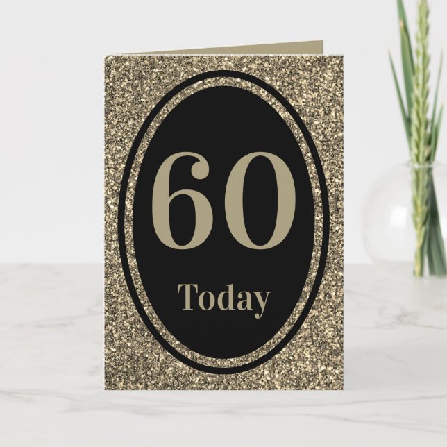 Design spécial par la carte d'anniversaire 60e (Devant)