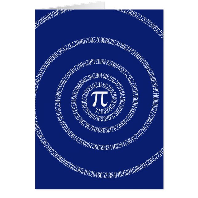 Design Spiral pour Pi sur Navy Blue (Devant)