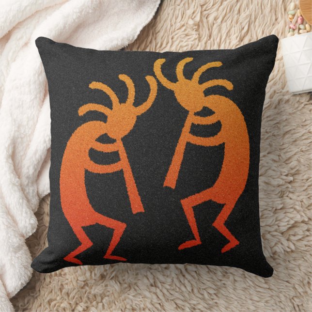 Design sud-ouest Kokopelli Coussin décoratif (Couverture)