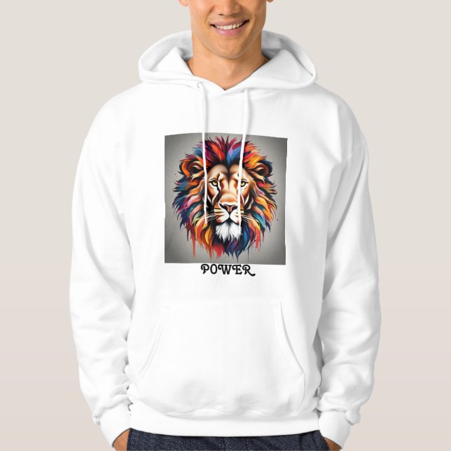 Design Sweat - shirt à capuche masculin sur le Lio (Devant)