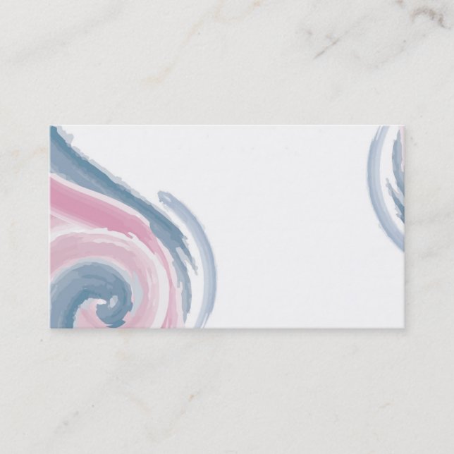 Design swirl Business Card (Front)