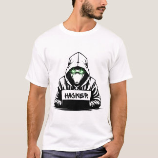 Design T-Shirt Black Hacker