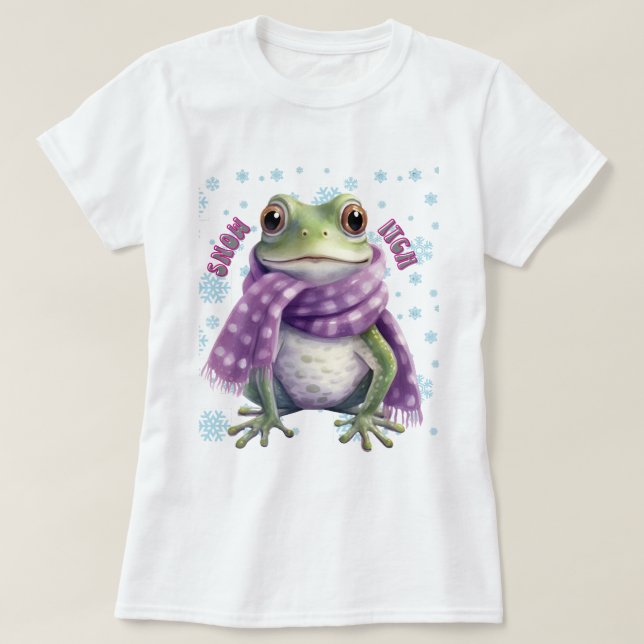 Design T-shirt : Confort de grenouille confortable (Design devant)