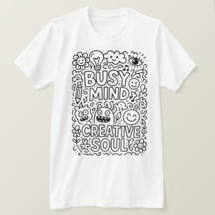 Design T-shirt créatif Doodle Art