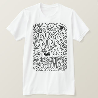 Design T-shirt créatif Doodle Art