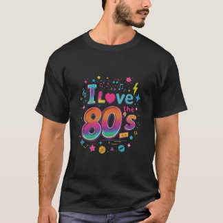 Design T-shirt d'amour des années 80