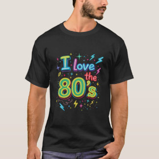 Design T-shirt d'amour des années 80