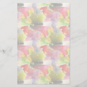 Design texture red, yellow watercolor stationery