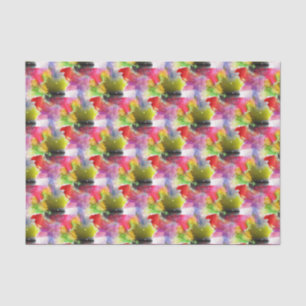 Design texture red, yellow watercolor tissue paper