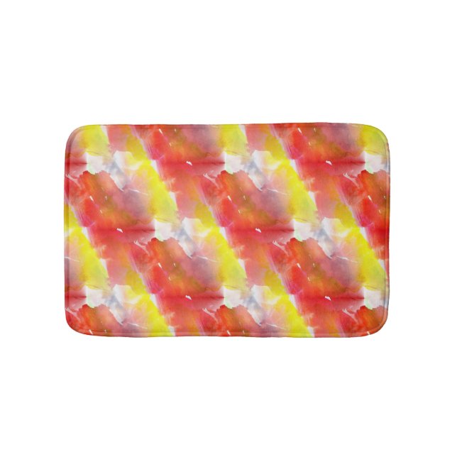 Design texture watercolor background bath mat (Front)