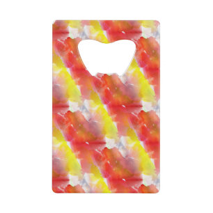 Design texture watercolor background credit card bottle opener