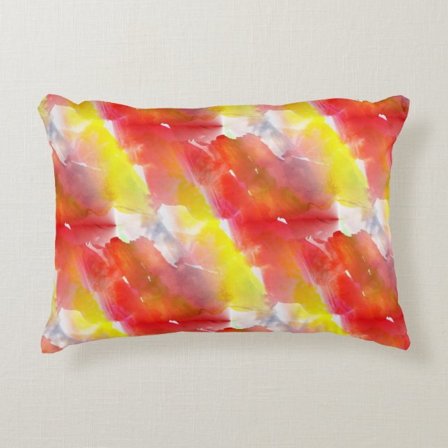 Design texture watercolor background decorative pillow (Front)