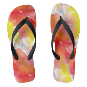 Design texture watercolor background flip flops
