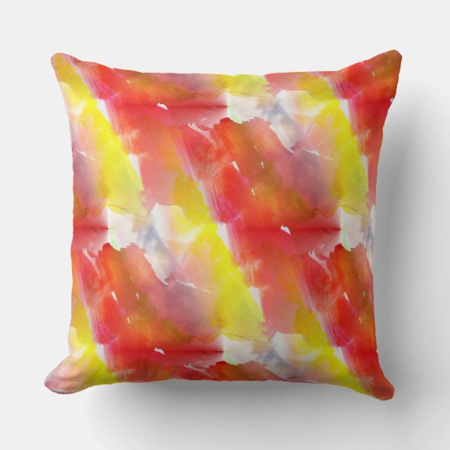 Design texture watercolor background throw pillow (Front)