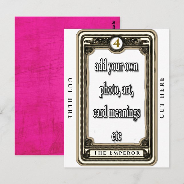 Design The Emperor Tarot Card (Front/Back)