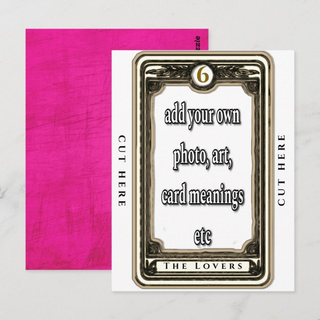 Design The Lovers Tarot Card (Front/Back)