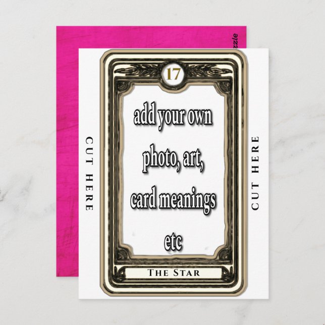 Design The Star Tarot Card (Front/Back)