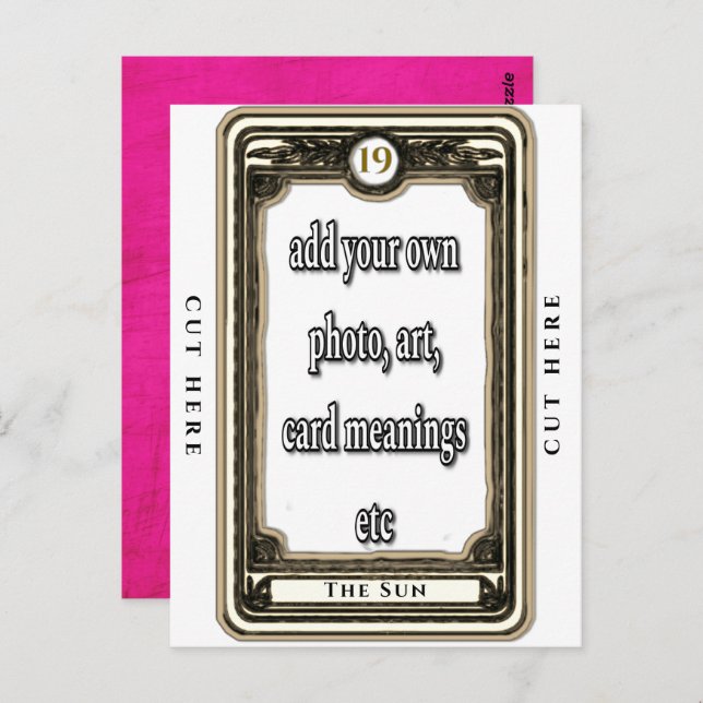 Design The Sun Tarot Card (Front/Back)