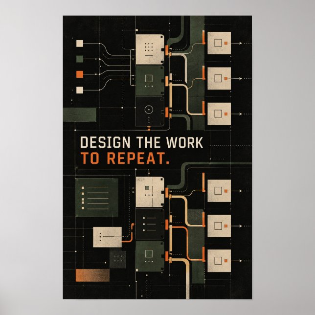 Design the Work to Repeat Modern Systems and Proce Poster (Front)