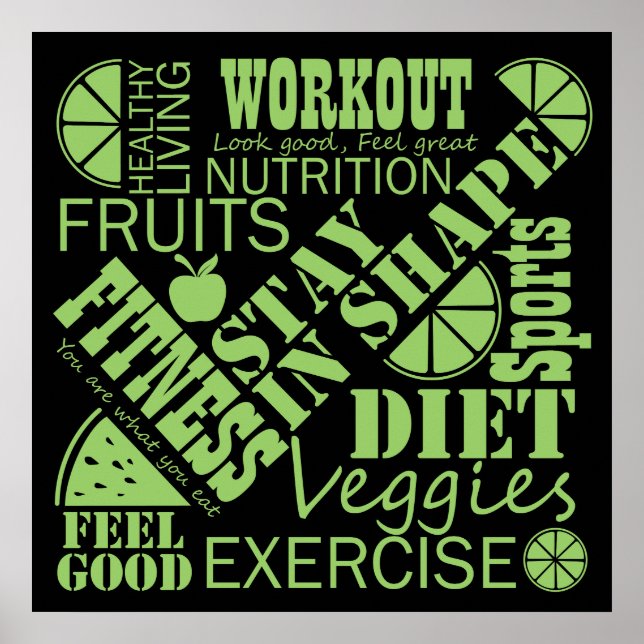 Design to encourage heathy lifestyle poster (Front)